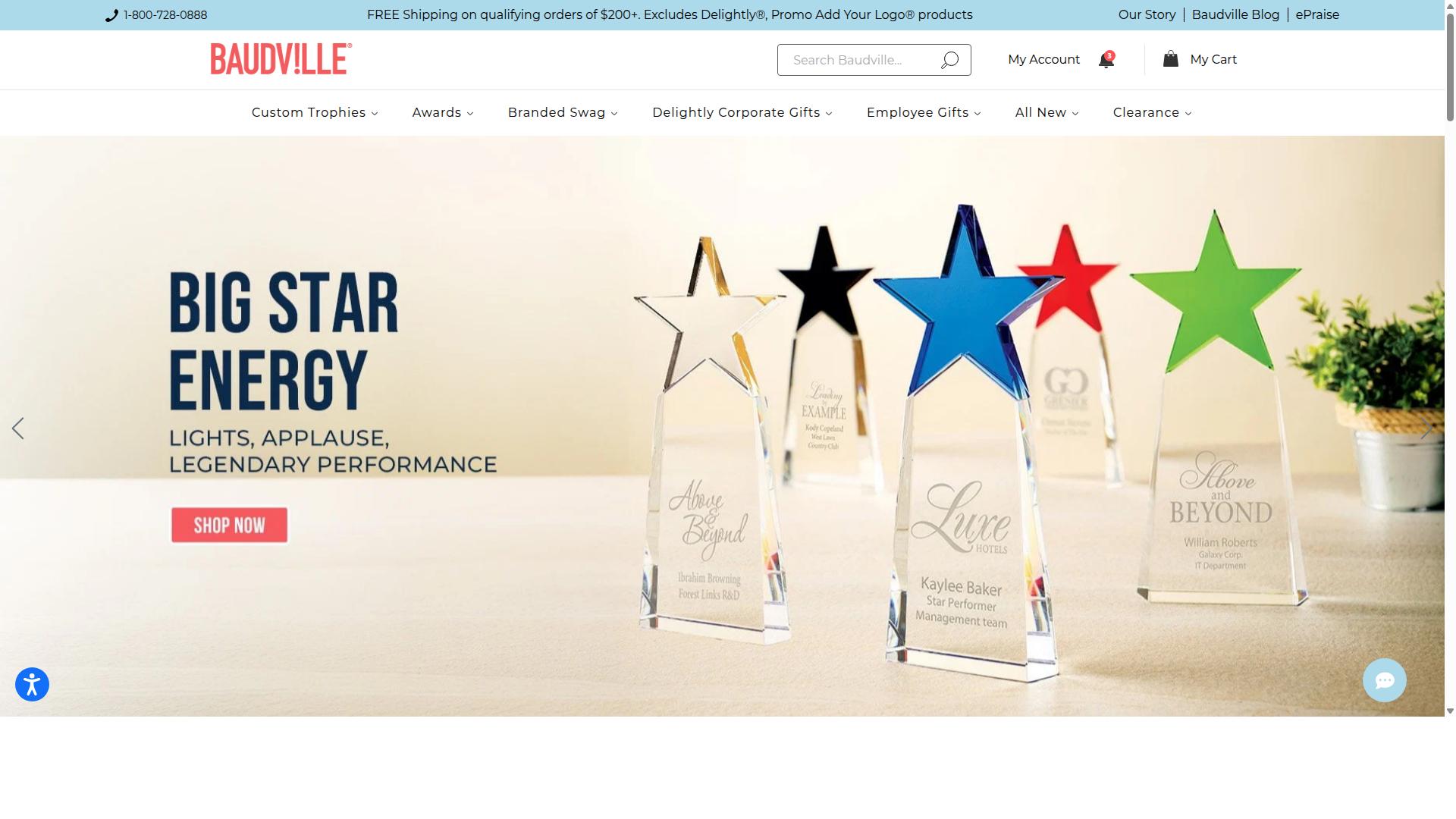 Baudville website